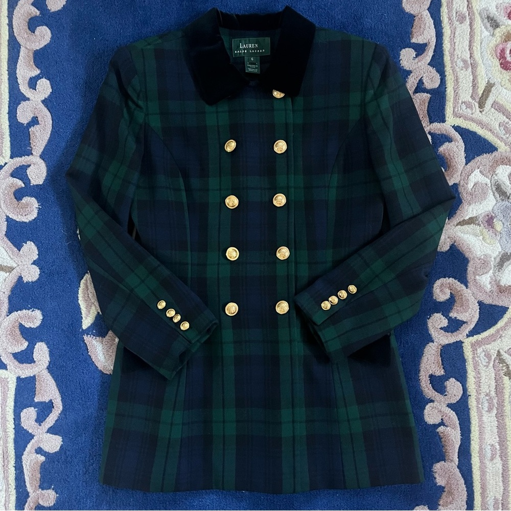 Vintage Ralph Lauren Black Watch Tartan blazer